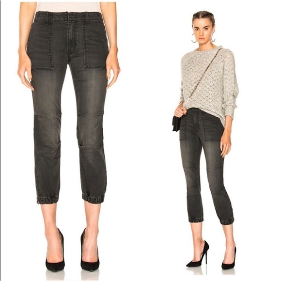 Nili Lotan Cropped Military Pants Cropped in Carbon 0/XS - Picture 2 of 16